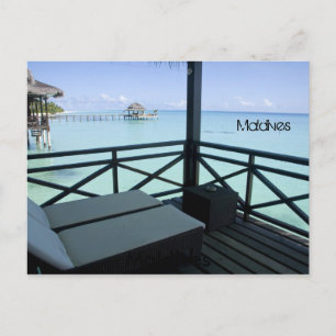 Carte Postale Belle plage aux Maldives