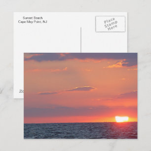 Carte Postale Belle plage de Sunset, Cape May, NJ