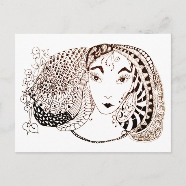 Carte Postale Belle princesse (Devant)