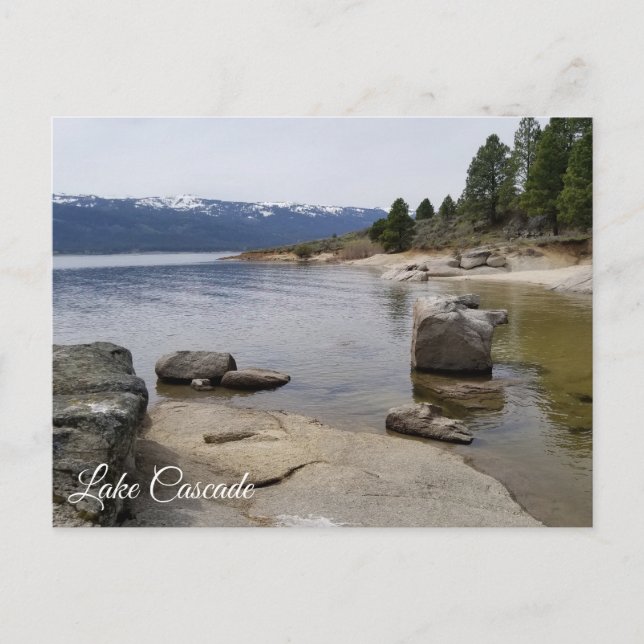 Carte Postale Belle rive du lac Cascade (Devant)