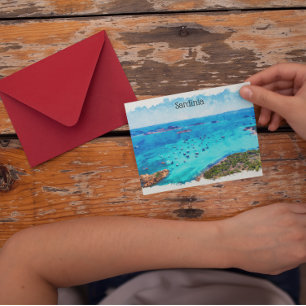 Carte Postale Belle Sardaigne Italie Paysage méditerranéen