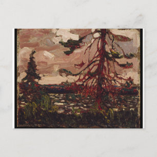 Carte Postale Belle scène canadienne en drap pin Tom Thomson