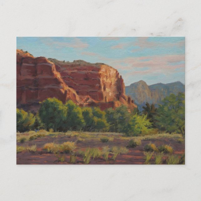 Carte Postale Belle scène de falaise dans la lumière matinale (Devant)