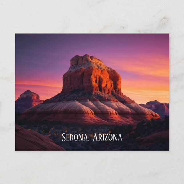 Carte Postale Belle Sedona Arizona Red Rocks Paysage Art (Devant)