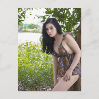 Carte Postale Belle Sexy mignonne Modèle Art Photographie