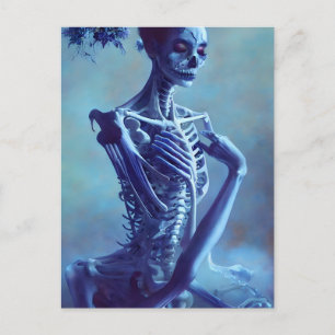 Carte Postale Belle Skeletal Bones Femme