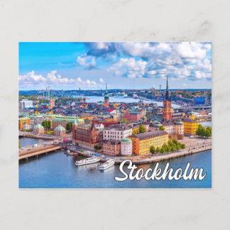 Carte Postale Belle Stockholm, Suède