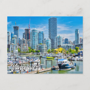 Carte Postale Belle Vancouver, Colombie-Britannique, Canada
