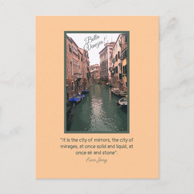 Carte Postale BELLE VENISE/Bella Venezia !   (Devant)