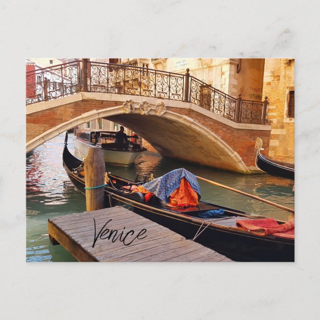 Carte Postale Belle Venise Italie Canal Voyage (Devant)