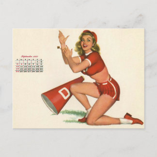 Carte Postale Belle ! Vintage 1950 pin up girl art