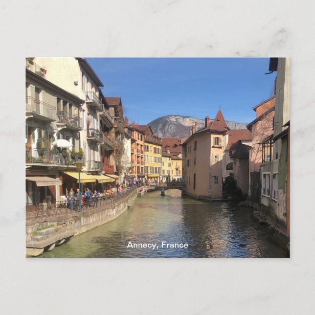 Carte Postale Belle vue sur Annecy, France sur une (Devant)