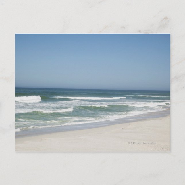 Carte Postale Belle vue sur la plage contre ciel clair 2 (Devant)