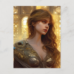 Carte Postale Belle Warrior Woman