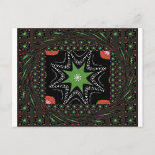 Carte Postale Belle Whirling étoiles arrière - plan Imprimer vec