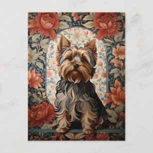 Carte Postale Belle Yorkie   Yorkshire Terrier Portrait
