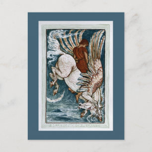 Carte Postale Bellerophon sur le Pegasus