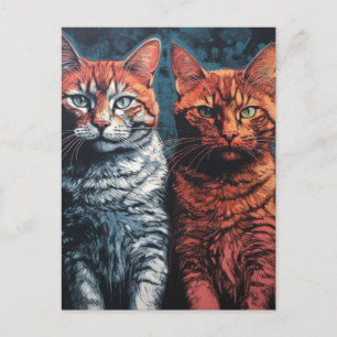 Carte Postale Belles chats