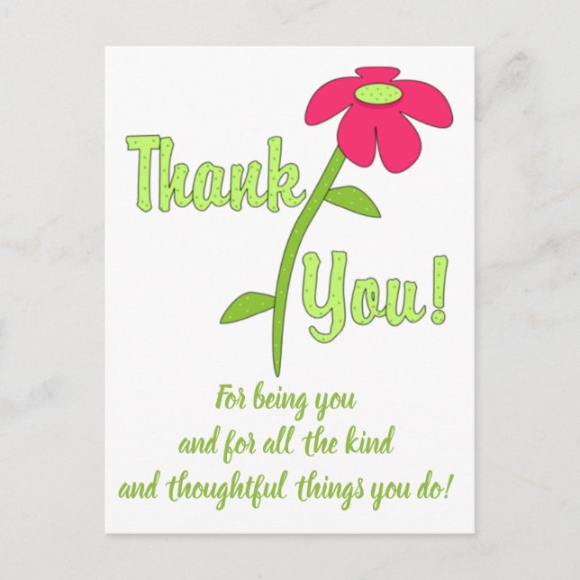 Carte Postale BELLES EXPRESSIONS -Merci (Devant)