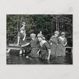 Carte Postale Belles femmes Colorsplash 1916 Nager dans le lac