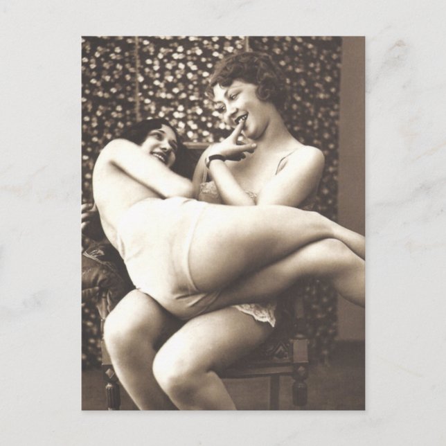 Carte Postale Belles filles photo vintage (Devant)