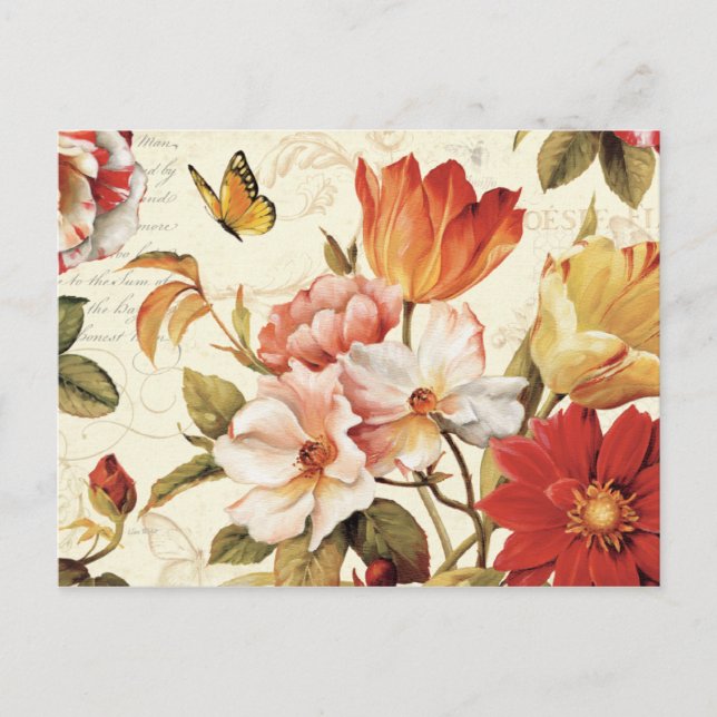 Carte Postale Belles fleurs (Devant)