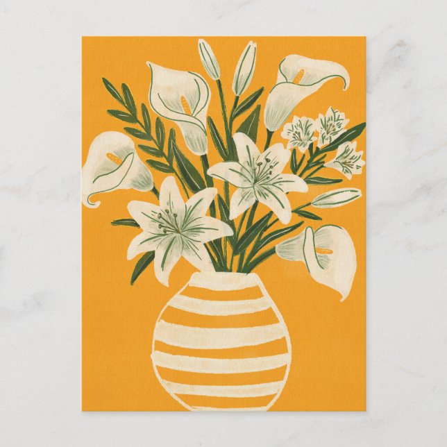 Carte Postale Belles Fleurs (Devant)