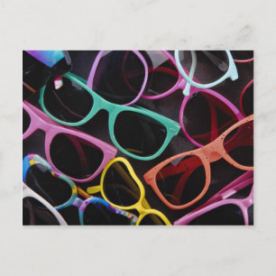 Carte Postale Belles lunettes de soleil colorées