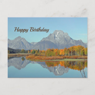 Carte Postale Belles Montagnes Anniversaire d'Automne