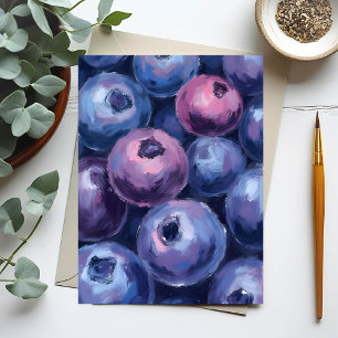 Carte Postale Belles Myrtilles   Peinture de Fruits