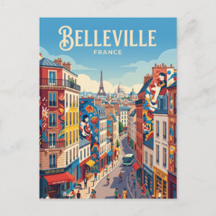 Carte Postale Belleville France