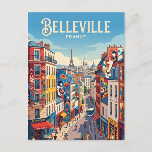 Carte Postale Belleville France (Devant)