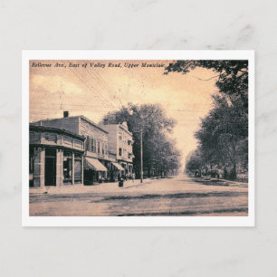 Carte Postale Bellevue Ave. & Valley Rd., Montclair NJ Vintage