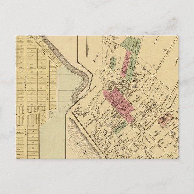 Carte Postale Bellevue Borough (Devant)
