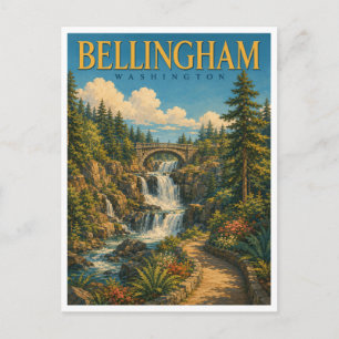 Carte Postale Bellingham Washington Whatcom Falls GeoSaga