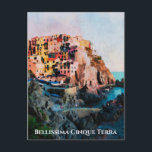Carte Postale ** Bellissima - Langue italienne Cinque Terra<br><div class="desc">CARTE POST - CARTE POST : Artiste artistique Abstraite peinture numérique de MANAROLA partie de CINQUE TERRE en Italie / Italia. Le design est d'un côté montagne plein de maisons et d'eau magnifique. CINQUE TERRE est une expérience extraordinaire, IMHO, d'amour, de romance et de beauté. Energy Enhanced LOVELY CLASSIC &...</div>