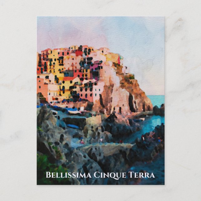 Carte Postale ** Bellissima - Langue italienne Cinque Terra (Devant)