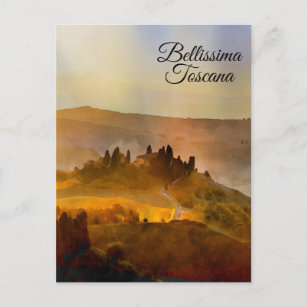 Carte Postale *~* Bellissima Toscane Toscane Langue Italienne P