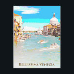 Carte Postale ** Bellissima - Venise de langue italienne. Vénéti<br><div class="desc">CARTE POST - CARTE POSTCARD : Peinture numérique Abstraite artistique de Venise / Vénétie en Italie / Italia. Le canal de Venise avec des gondoles et d'autres bateaux. VENISE VENEZIA est l'expérience ultime, IMHO, de l'amour, de la romance et de la beauté. Energy Enhanced LOVELY CLASSIC & ELEGANT STYLISH ABSTRAIT...</div>