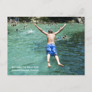 Carte Postale Belly Flop Postcard