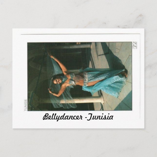 CARTE POSTALE BELLYDANCER -TUNISIE (Devant)