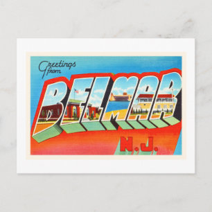 Carte postale Belmar New Jersey NJ Old Vintage voy