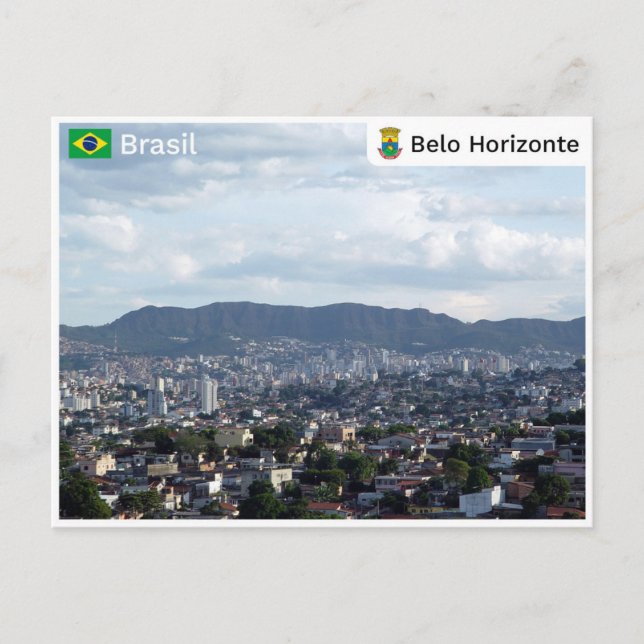 Carte Postale Belo Horizonte - Brésil (Devant)