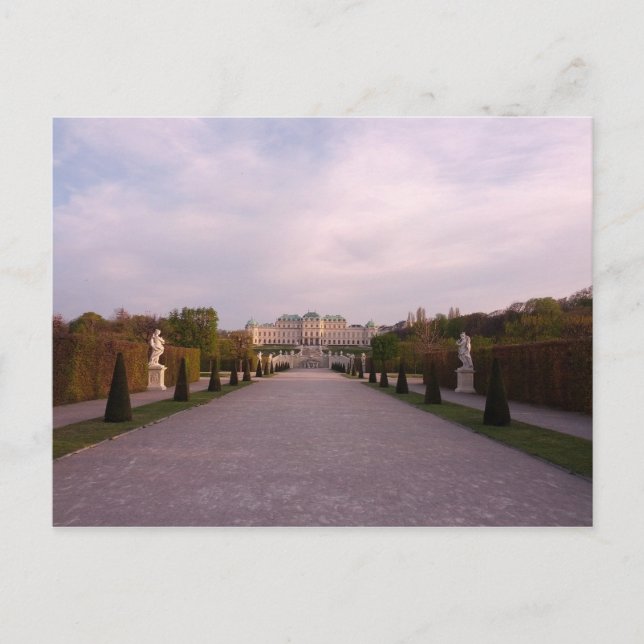 Carte postale Belvedere Gardens Palace Vienne, Aut (Devant)