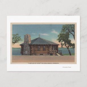 Carte Postale Bemidji, MN - Vue de la cheminée des États Bldg