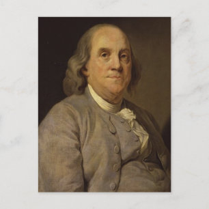 Carte Postale Ben Franklin Portrait