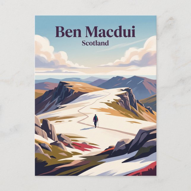 Carte Postale Ben Macdui Écosse (Devant)