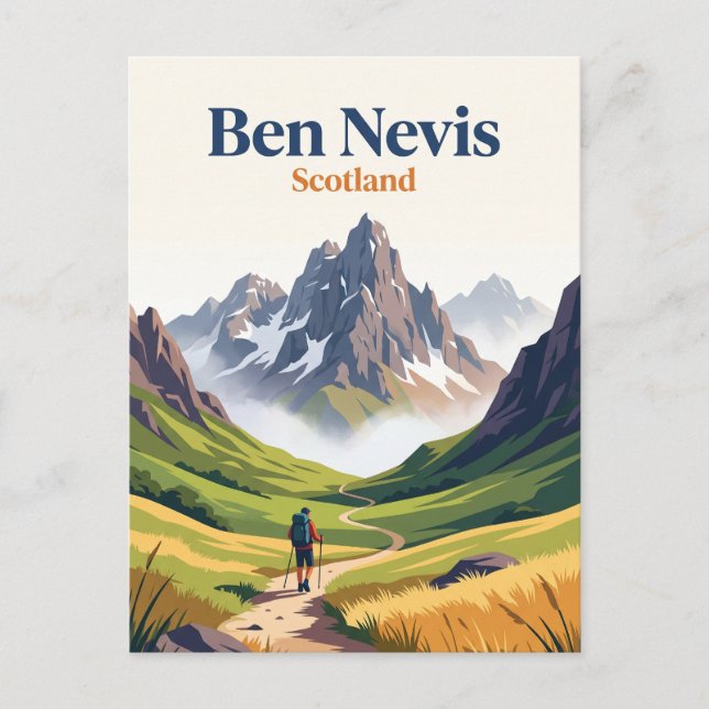 Carte Postale Ben Nevis Écosse (Devant)