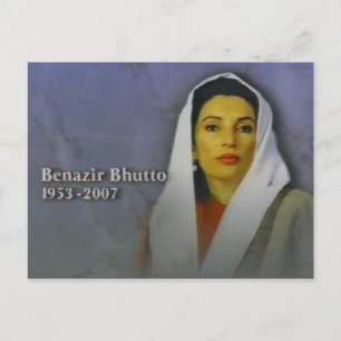 Carte Postale benazir bhutto