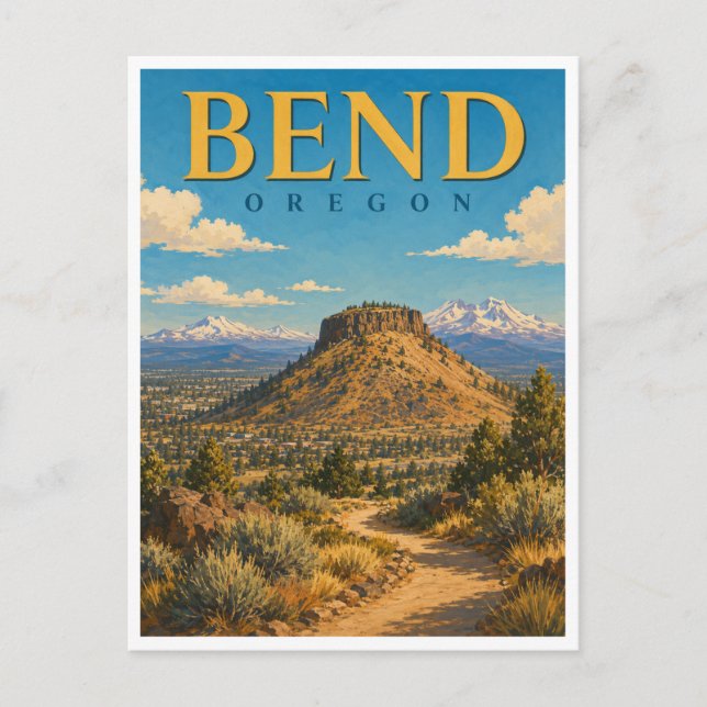 Carte Postale Bend Oregon Pilot Butte GeoSaga (Devant)